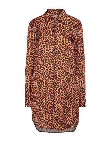 LANEUS Elegant dress Orange 100% Viscose