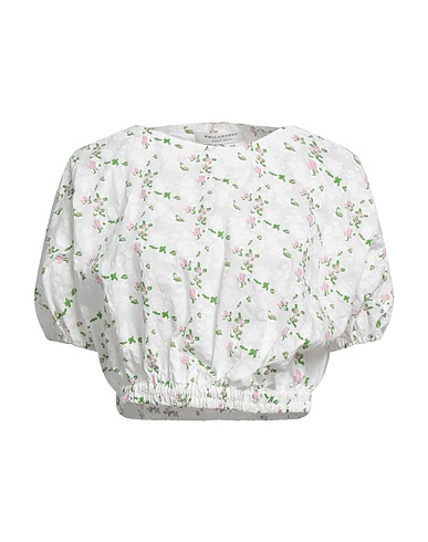 PHILOSOPHY di LORENZO SERAFINI Top Bianco 100% Cotone