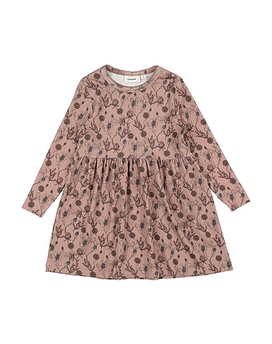 LIL' ATELIER Dress Light brown 57% Organic cotton, 38% Tencel™, 5% Elastane