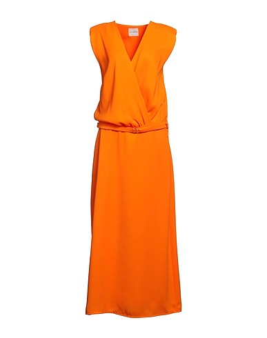 BALLANTYNE Long dress Orange 100% Polyester