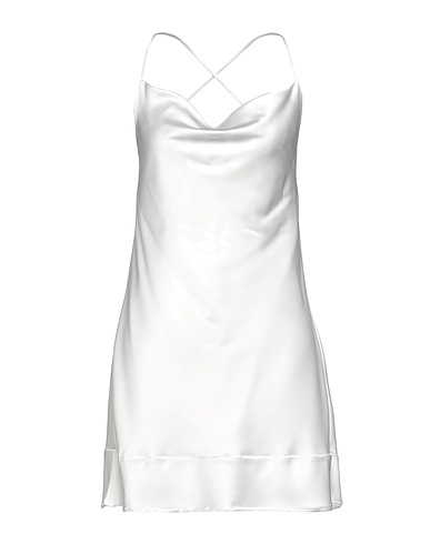 AMUSE Vestito corto Bianco 60% Viscosa, 40% Seta
