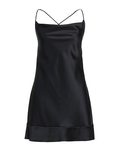 AMUSE Short dress Black 60% Viscose, 40% Silk