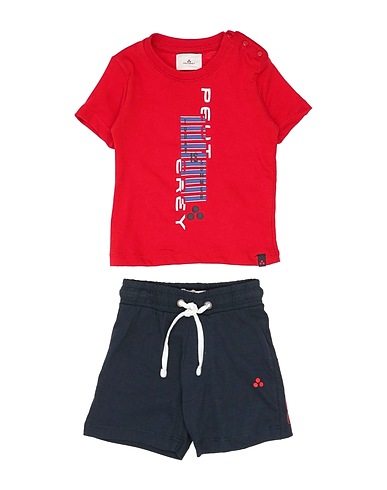 PEUTEREY Completo Baby  Rosso 100% Cotone