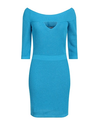 RINASCIMENTO Vestito corto Azzurro 53% Cotone, 47% Acrilico