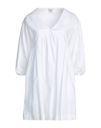 BLANCA LUZ Kurzes Kleid Weiß 97% Baumwolle, 3% Elastan