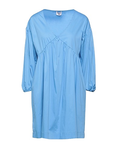 BLANCA LUZ Vestito corto Azzurro 97% Cotone, 3% Elastan