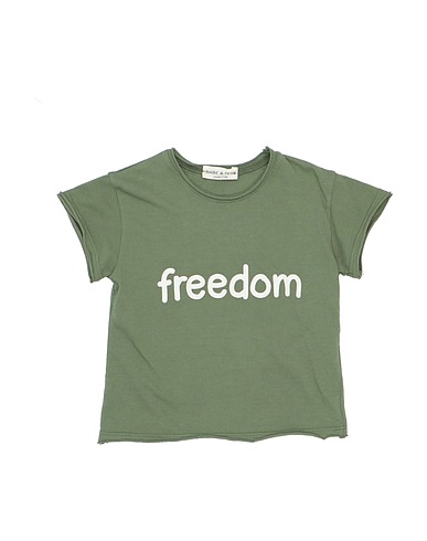 BABE & TESS T-shirt Verde militare 100% Cotone