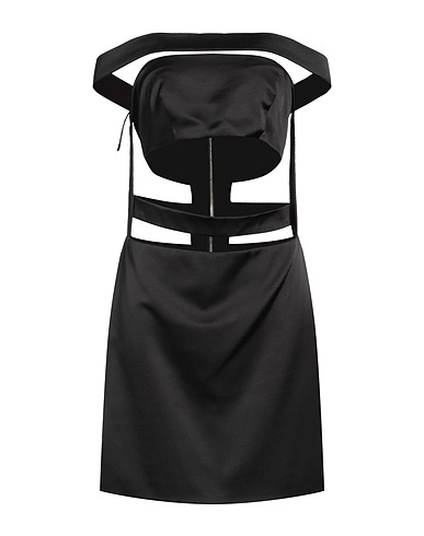 NINEMINUTES Sheath dress Black 97% Polyester, 3% Elastane