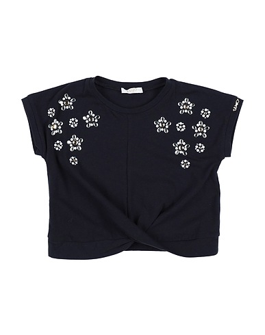 LIU •JO T-shirt Midnight blue 95% Cotton, 5% Elastane