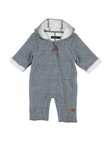 NAME IT® Baby jumpsuit Light grey 90% Polyester, 10% Wool