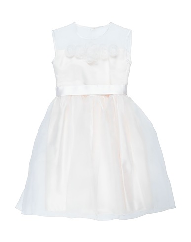 CAF Vestito Avorio 60% Poliestere, 40% Cotone