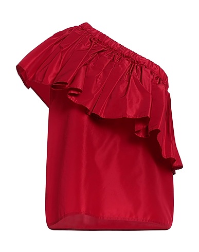 GIADA CURTI RESORT Top Rosso 71% Acetato, 29% Poliestere