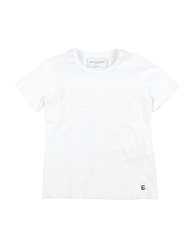 ERMANNO SCERVINO JUNIOR T-shirt White 94% Cotton, 6% Elastane, Polyester