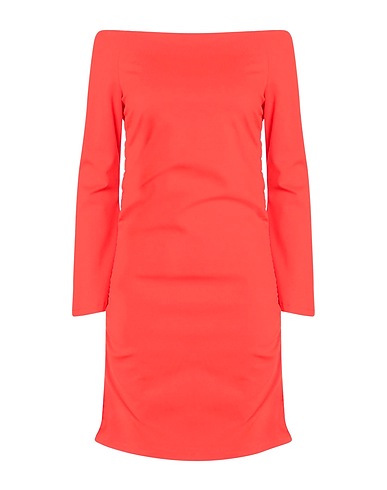 MERCI ITALIA Vestito corto Rosso 52% Cotone, 40% Nylon, 8% Elastan