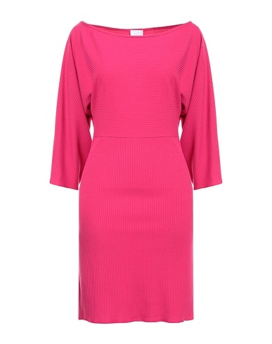 MERCI ITALIA Short dress Fuchsia 73% Polyester, 22% Viscose, 5% Elastane