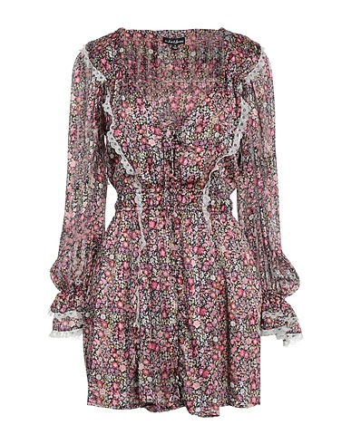 FOR LOVE & LEMONS Short dress Black 100% Recycled polyester