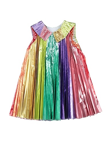 STELLA McCARTNEY KIDS Elegantes Kleid Smaragdgrün 63% Polyester, 37% Metallisiertes Polyester