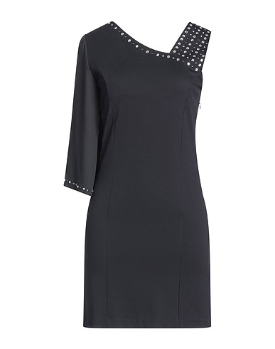 EAN 13 Short dress Black 100% Polyester