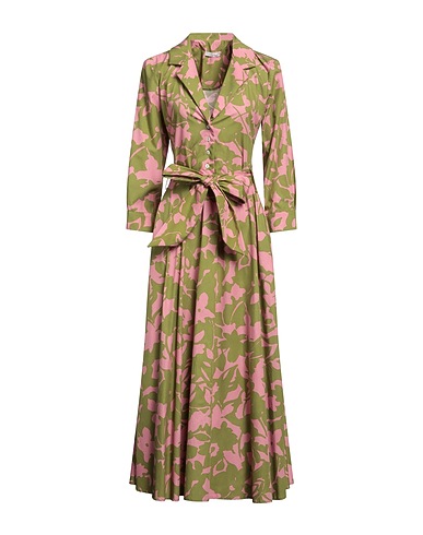MOTEL Long dress Military green 100% Cotton