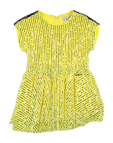 GAëLLE Paris Dress Yellow 93% Polyester, 7% Elastane