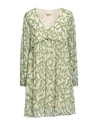 ARTLOVE Short dress Green 100% Polyester, Viscose