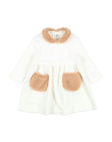 IL GUFO Vestido para bebé  White 94% Cotton, 6% Elastane