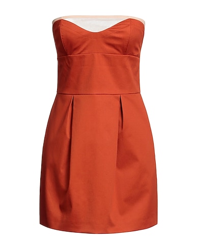 DSQUARED2 Short dress Rust 97% Cotton, 3% Elastane
