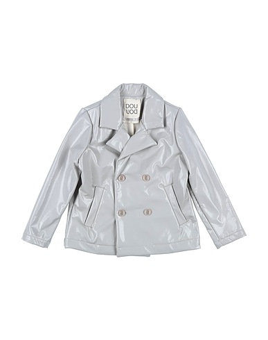 DOUUOD Double breasted pea coat Light grey 100% Polyurethane
