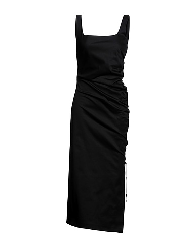 SPORTMAX Midi dress Black 97% Cotton, 3% Elastane