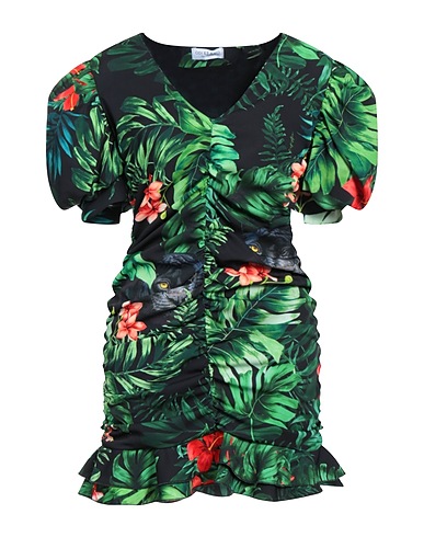 ODI ET AMO Short dress Black 96% Polyester, 4% Elastane