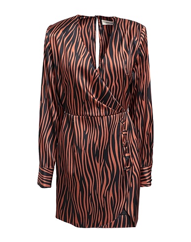 NINEMINUTES Short dress Black 97% Polyester, 3% Elastane