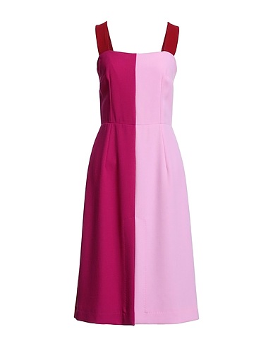 DOLCE&GABBANA Midi dress Pink 60% Wool, 38% Virgin Wool, 1% Elastane, 1% Polyamide