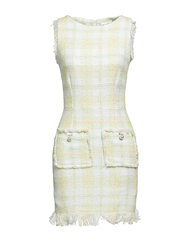 AINEA Kurzes Kleid Säuregrün 60% Baumwolle, 12% Polyamid, 10% Polyester, 10% Acryl, 8% Andere Fasern