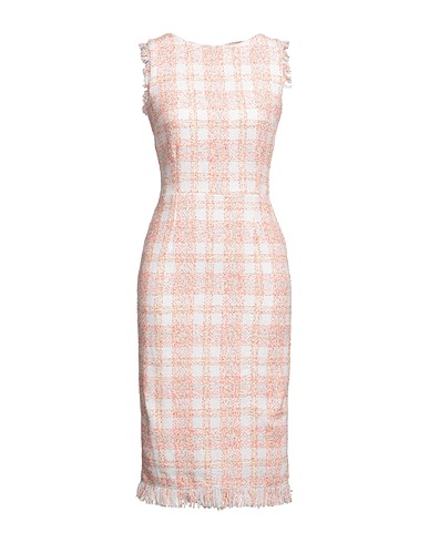 AINEA Midi dress Coral 60% Cotton, 12% Polyamide, 10% Polyester, 10% Acrylic, 8% Other Fibres