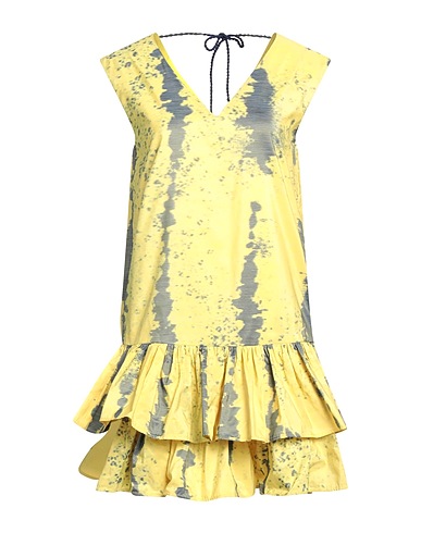 BEATRICE .B Short dress Yellow 100% Polyester