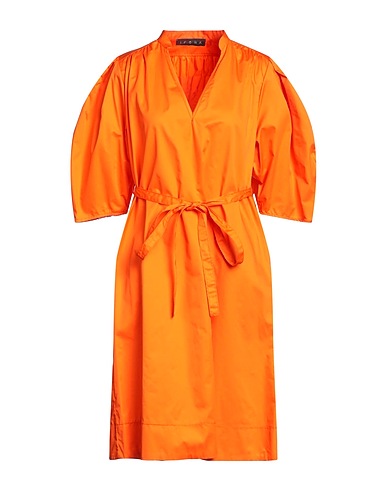 ICONA by KAOS Midi dress Orange 100% Cotton