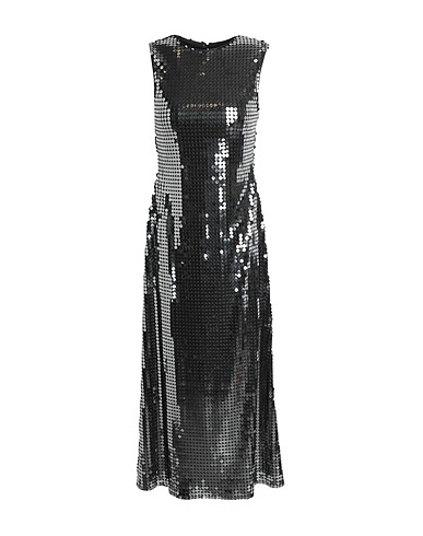 TOPSHOP Midi dress Silver 97% Polyester, 3% Elastane