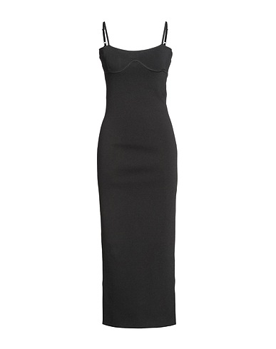 NANUSHKA Long dress Black 54% Polyamide, 46% Viscose