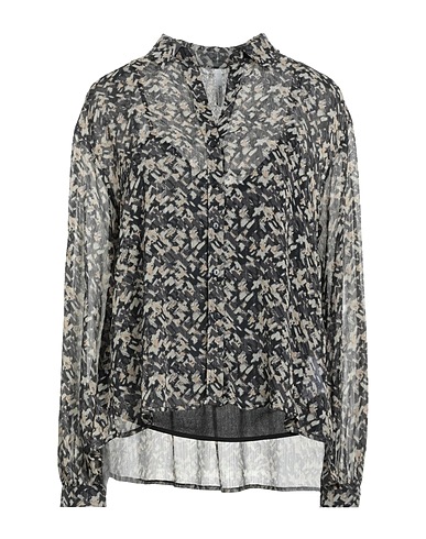 PEPE JEANS Patterned shirts & blouses Black 100% Polyester