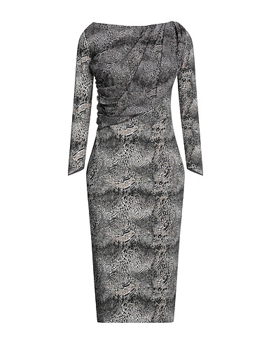 CHIARA BONI LA PETITE ROBE Midi dress Khaki 72% Polyamide, 28% Elastane