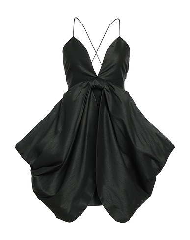 JIJIL Short dress Black 74% Polyester, 26% Metallic Polyester
