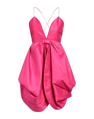 JIJIL Short dress Magenta 74% Polyester, 26% Metallic Polyester