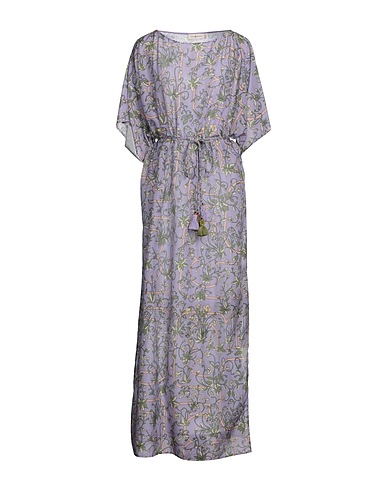 TORY BURCH Langes Kleid Malve 70% Baumwolle, 30% Seide
