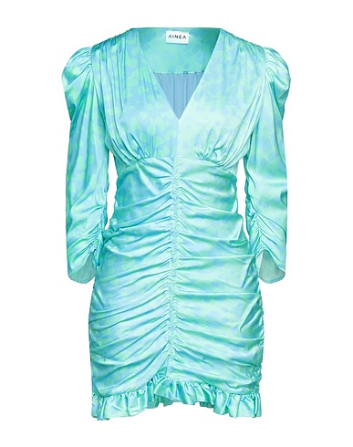 AINEA Short dress Sky blue 97% Viscose, 3% Elastane