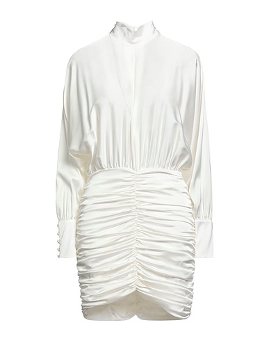 PINKO Short dress Off white 94% Polyester, 6% Eco Polyester