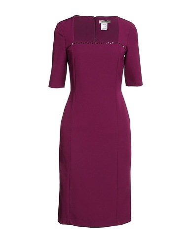ANGELO MARANI Midi dress Plum 75% Acetate, 25% Elastane