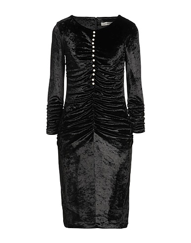 ANGELO MARANI Midi dress Black 86% Viscose, 14% Polyamide