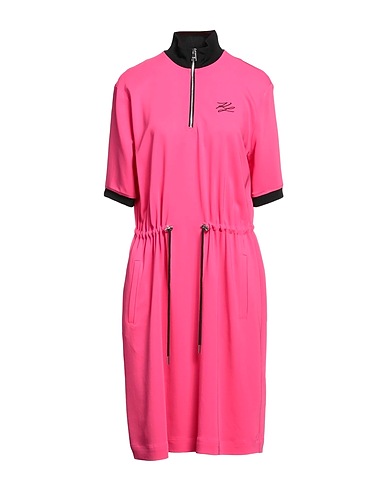 KARL LAGERFELD Vestito estivo Fucsia 97% Viscosa, 3% Elastan