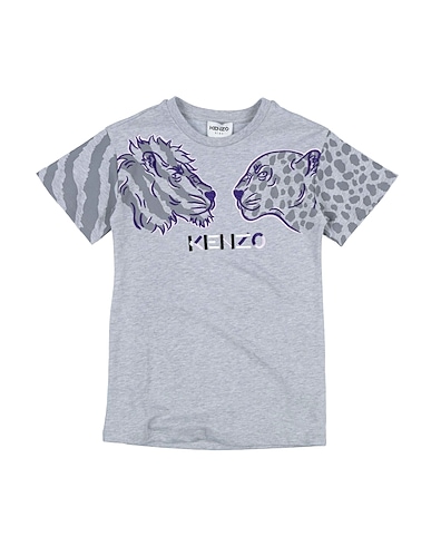 KENZO KIDS Dress Light grey 100% Cotton, Elastane