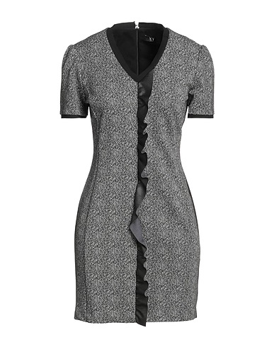 XT STUDIO Short dress Black 51% Viscose, 47% Polyester, 2% Elastane